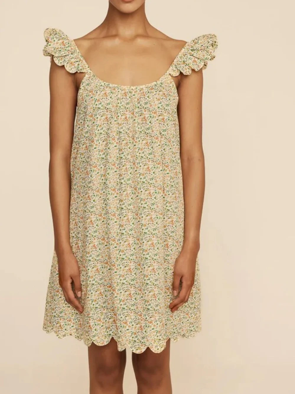 NWT | PIYAMA ~ Indah Wing Nightie - Cotton - Floret Green ~ Size XL